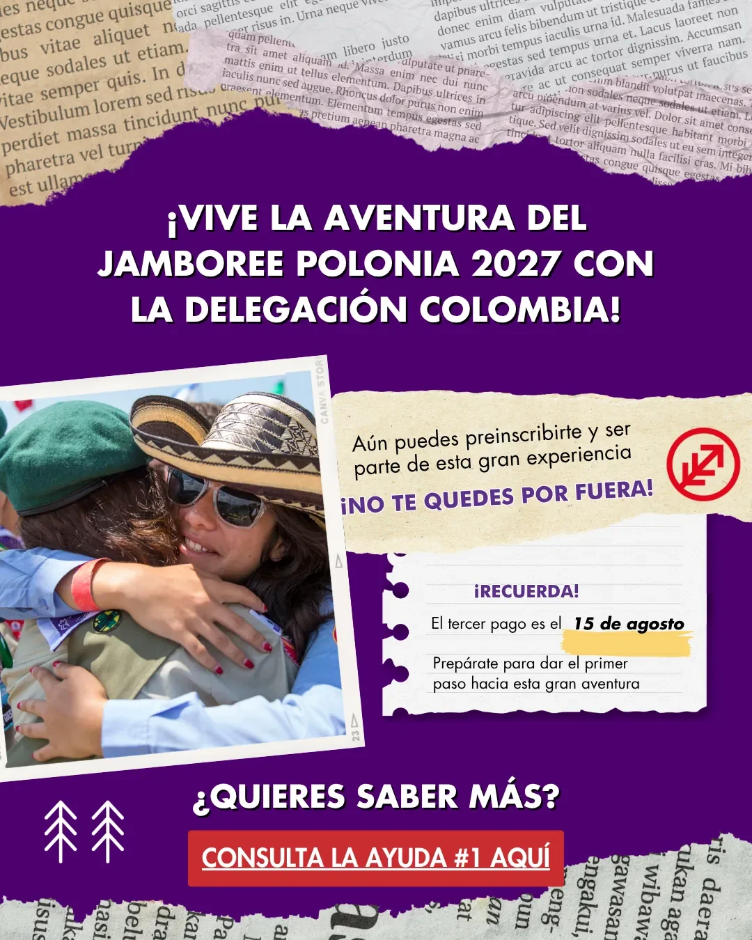 Banner Jamboree - Scouts Colombia